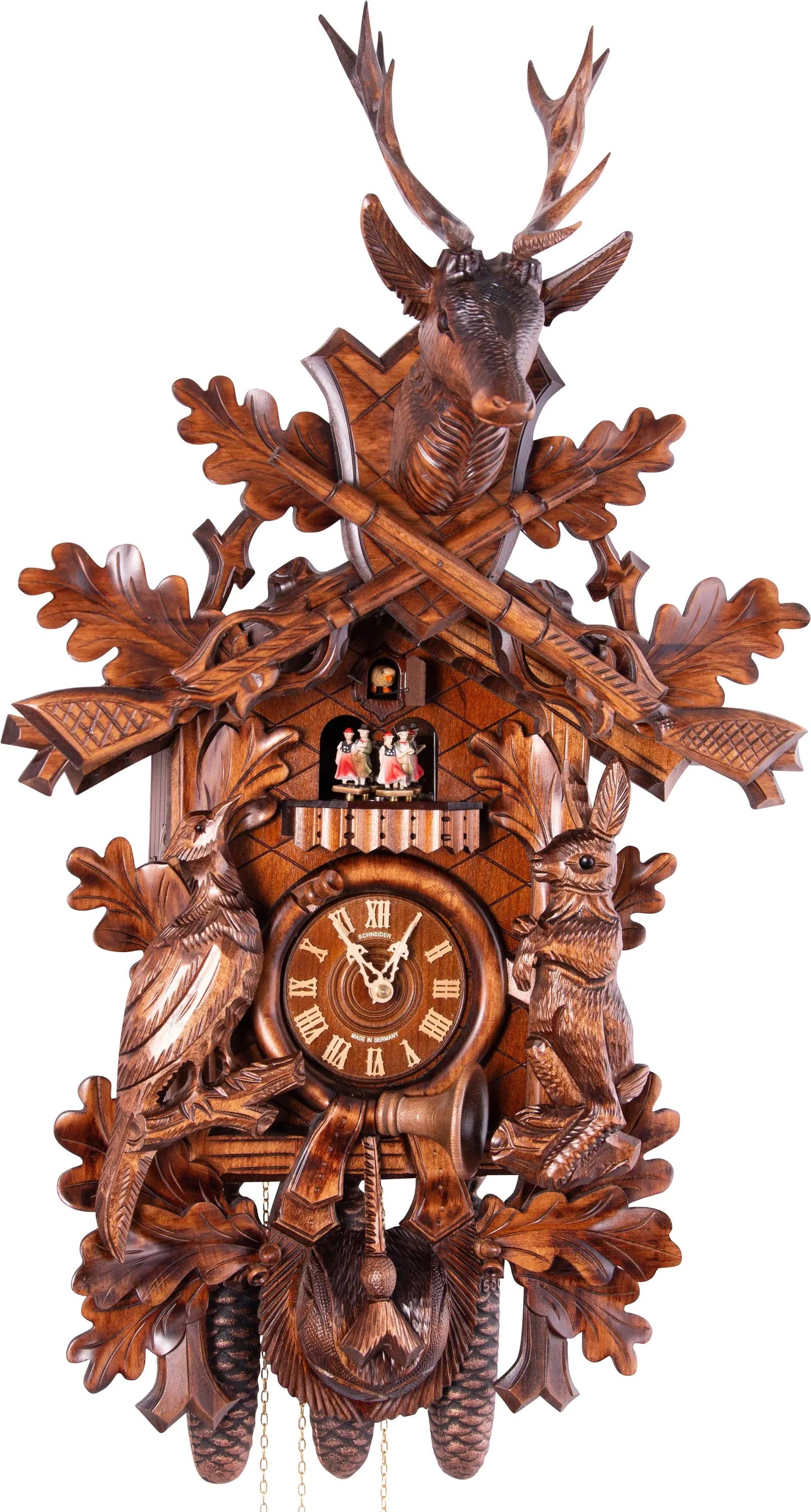 Cuckoo Clock Partenkirchen - 8 Day Carved 75cm - Anton Schneider
