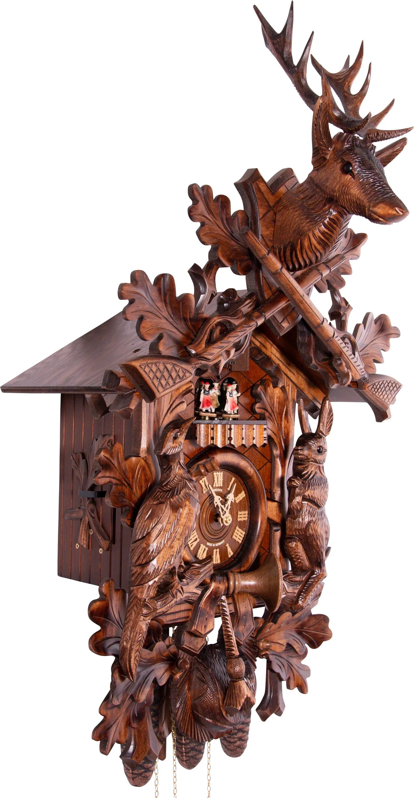 Cuckoo Clock Partenkirchen - 8 Day Carved 75cm - Anton Schneider