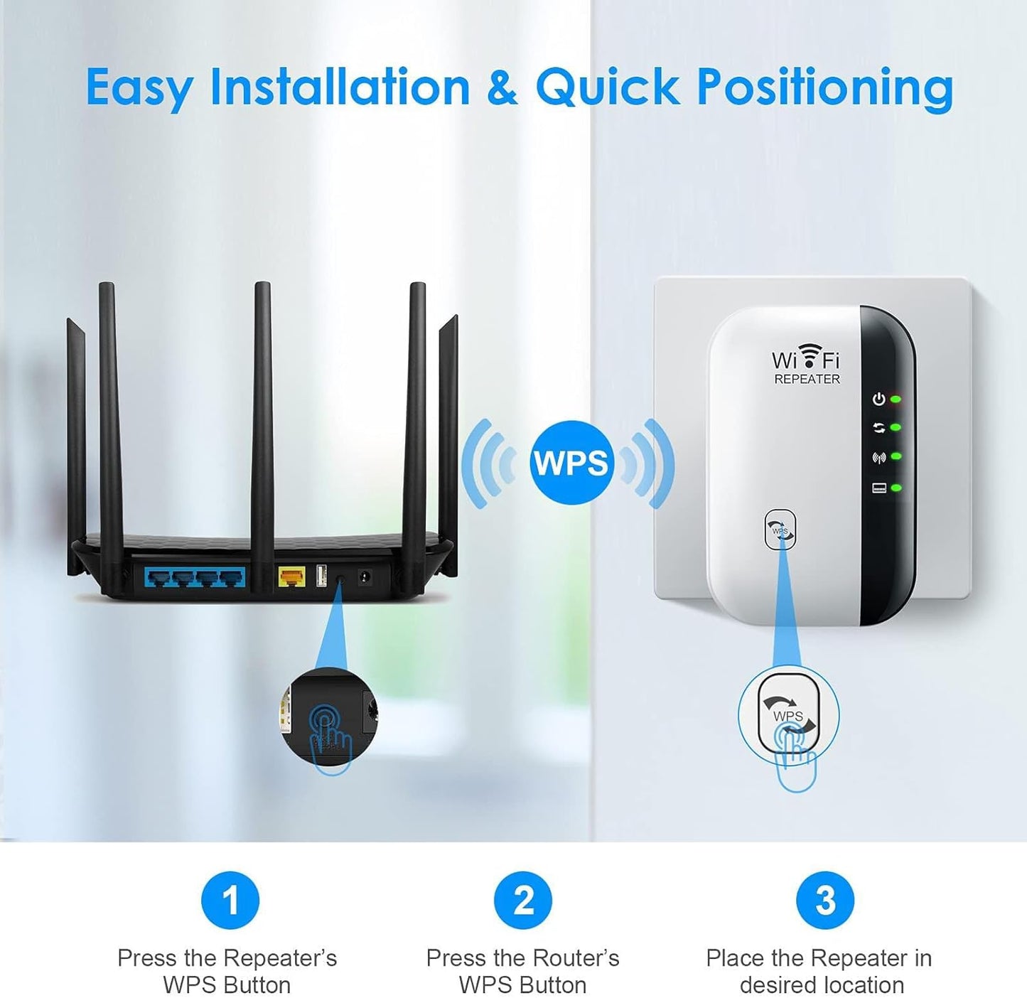 WiFi Extenders Signal Booster for Home Up to 5000 sq.ft and 40 Devices