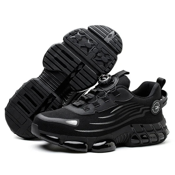 🔥Big Promotion 49% OFF💥Men's steel toe shoes, puncture-proof and smash-proof with swivel buckle（Three-year warranty,Free replacement if worn out）