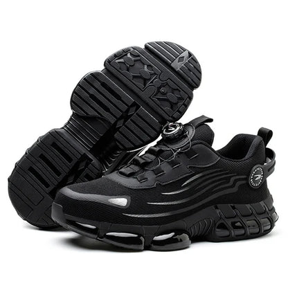 🔥Big Promotion 49% OFF💥Men's steel toe shoes, puncture-proof and smash-proof with swivel buckle（Three-year warranty,Free replacement if worn out）