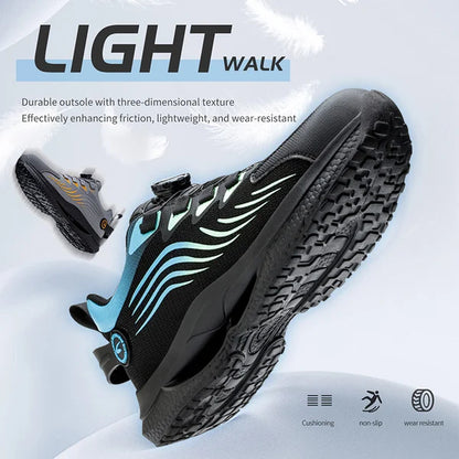 🔥Big Promotion 49% OFF💥Men's steel toe shoes, puncture-proof and smash-proof with swivel buckle（Three-year warranty,Free replacement if worn out）