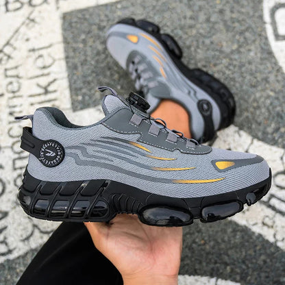 🔥Big Promotion 49% OFF💥Men's steel toe shoes, puncture-proof and smash-proof with swivel buckle（Three-year warranty,Free replacement if worn out）