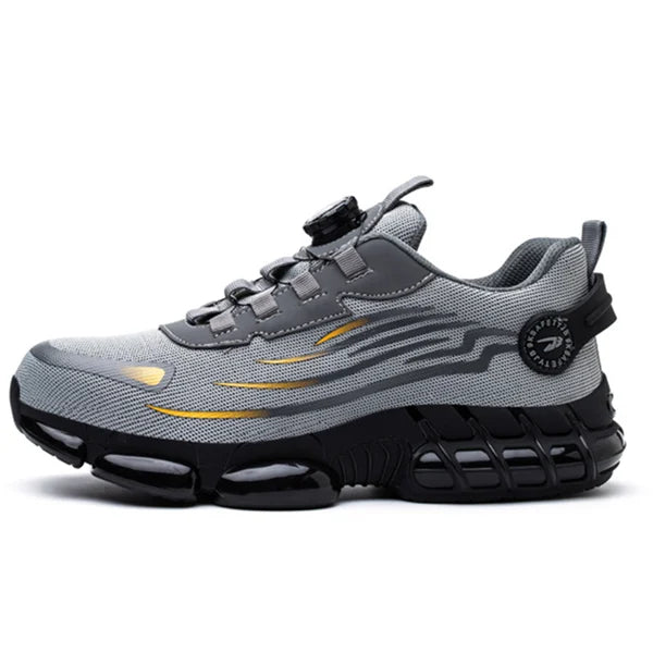 🔥Big Promotion 49% OFF💥Men's steel toe shoes, puncture-proof and smash-proof with swivel buckle（Three-year warranty,Free replacement if worn out）