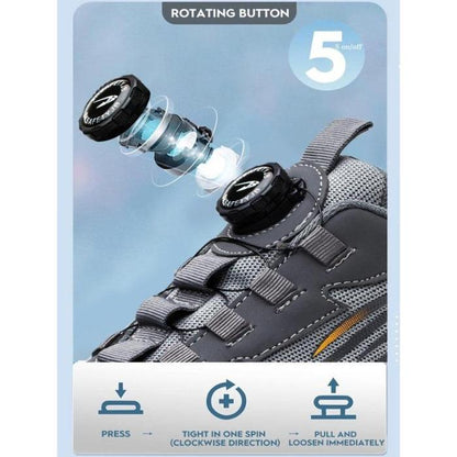 🔥Big Promotion 49% OFF💥Men's steel toe shoes, puncture-proof and smash-proof with swivel buckle（Three-year warranty,Free replacement if worn out）