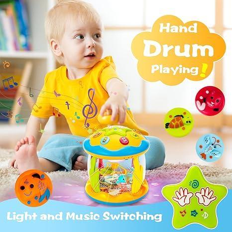 🔥Big Promotion 49% OFF💥Baby Musical Light Up Toys 6-36 Months, Tummy Time Ocean Projector Rotating