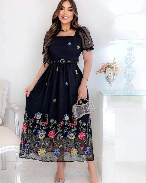 Exquisitely hand-embroidered long skirt