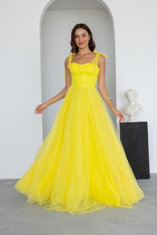 Spun rhinestone puffy dress