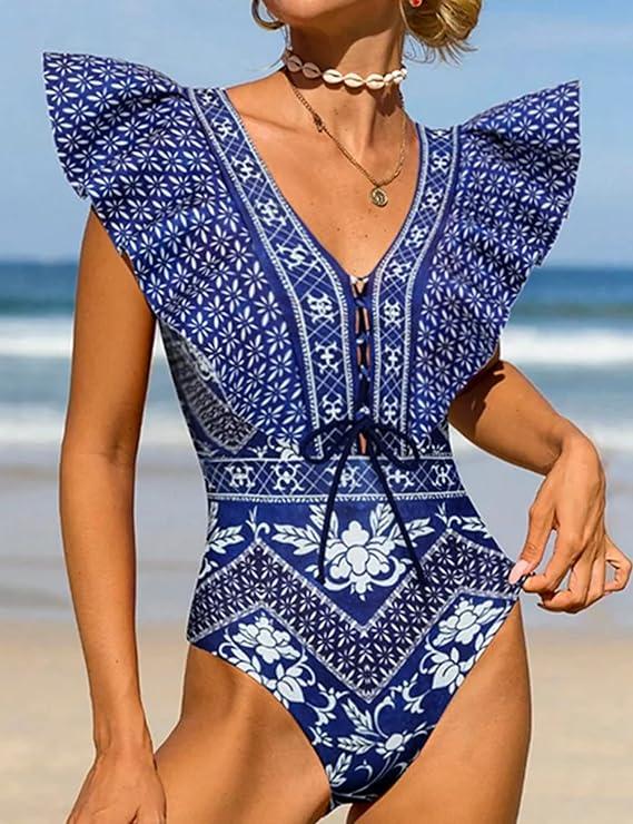 Versatile removable printed swimsuit