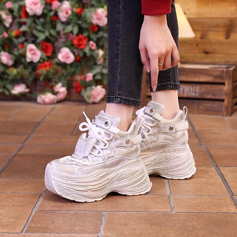 10 cm thick sole breathable, soft and comfortable sneakers