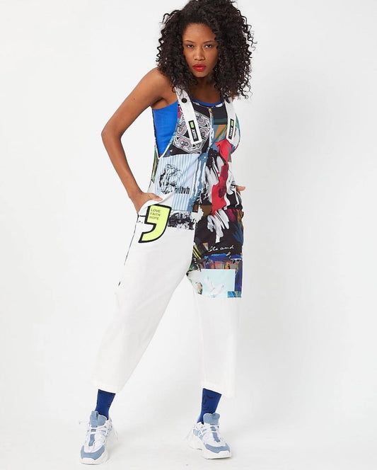 Graffiti suspender dress