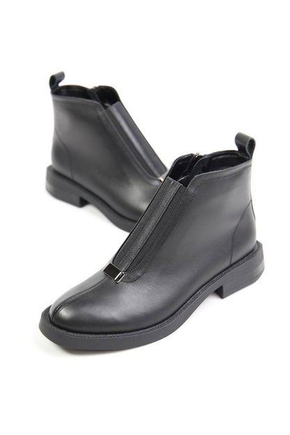 Women's genuine leather arch support martin boots