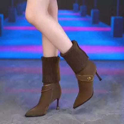 Adjustable elastic stocking boots for women