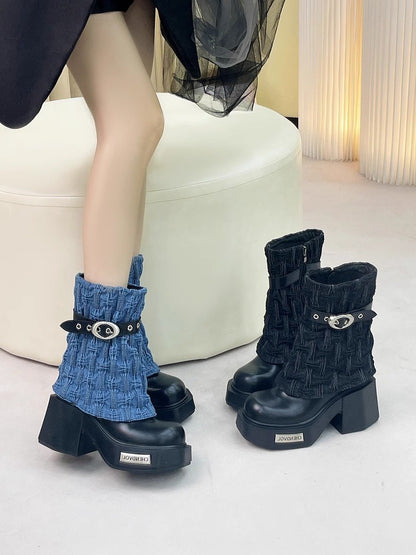 Removable DIY Women’s Platform Boots