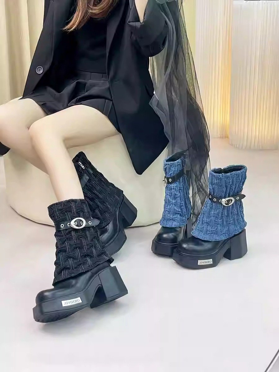 Removable DIY Women’s Platform Boots