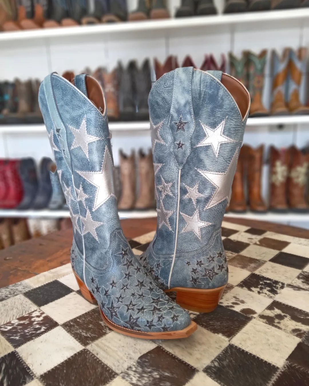 Unique Star Women's Blue Boots