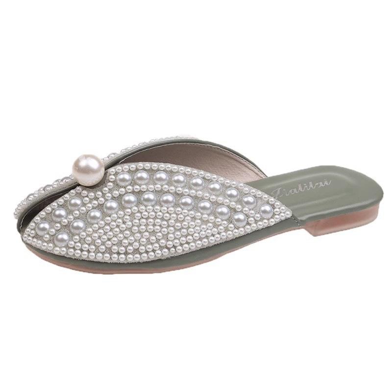 Lazy fish mouth sandals and half slippers