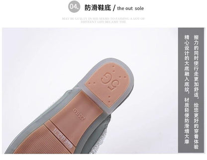 Lazy fish mouth sandals and half slippers