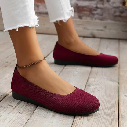 Women's round toe flat shoes