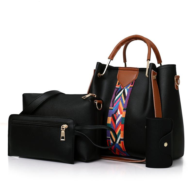 Women's bag 2024 new fashion four-piece set hand-held shoulder crossbody bag