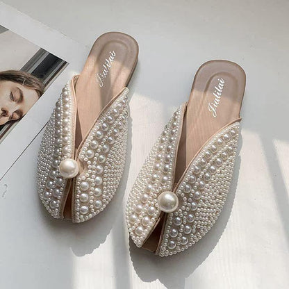 Lazy fish mouth sandals and half slippers