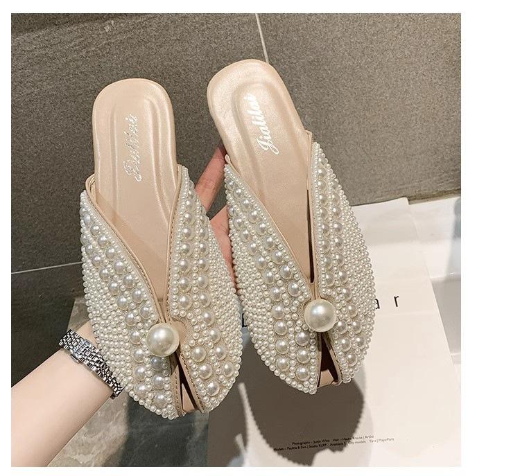 Lazy fish mouth sandals and half slippers