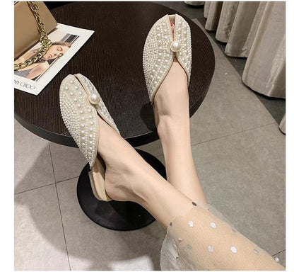 Lazy fish mouth sandals and half slippers
