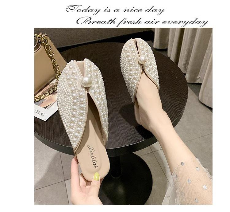 Lazy fish mouth sandals and half slippers