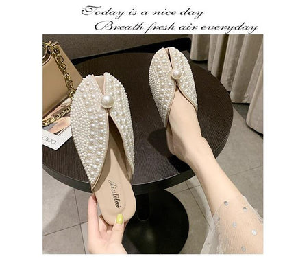 Lazy fish mouth sandals and half slippers