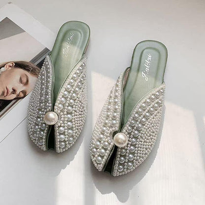 Lazy fish mouth sandals and half slippers