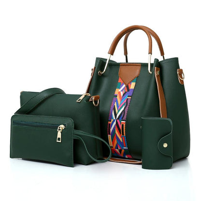 Women's bag 2024 new fashion four-piece set hand-held shoulder crossbody bag