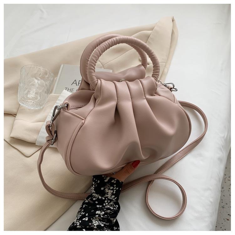 Retro cloud pleated women's bag