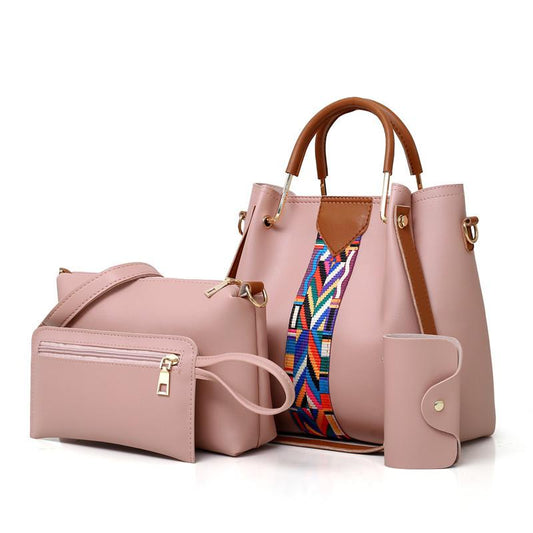 Women's bag 2024 new fashion four-piece set hand-held shoulder crossbody bag