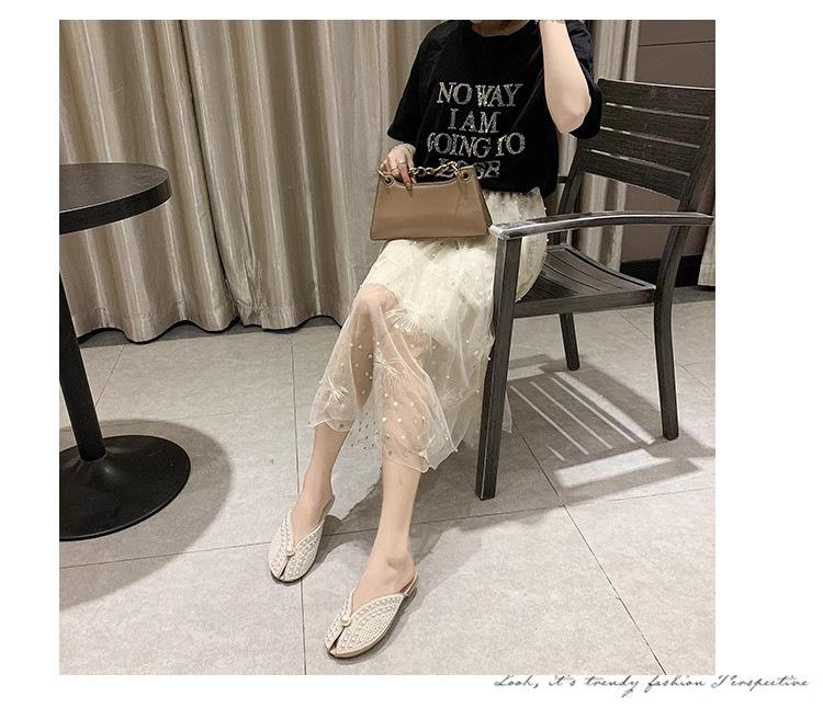 Lazy fish mouth sandals and half slippers