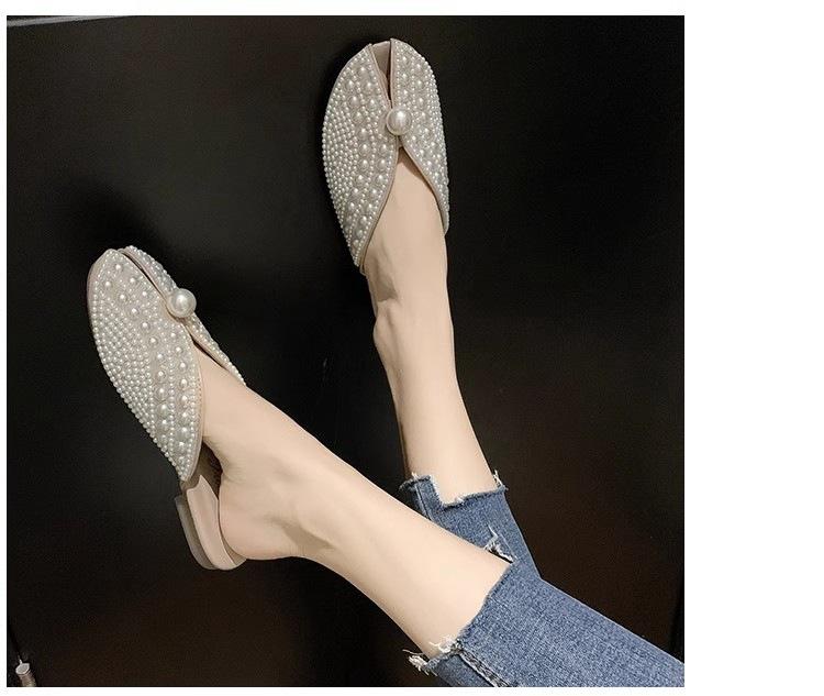 Lazy fish mouth sandals and half slippers