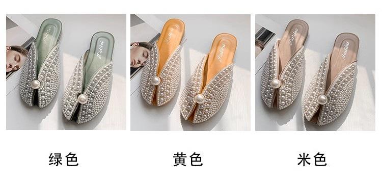 Lazy fish mouth sandals and half slippers