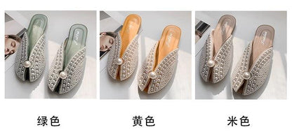 Lazy fish mouth sandals and half slippers