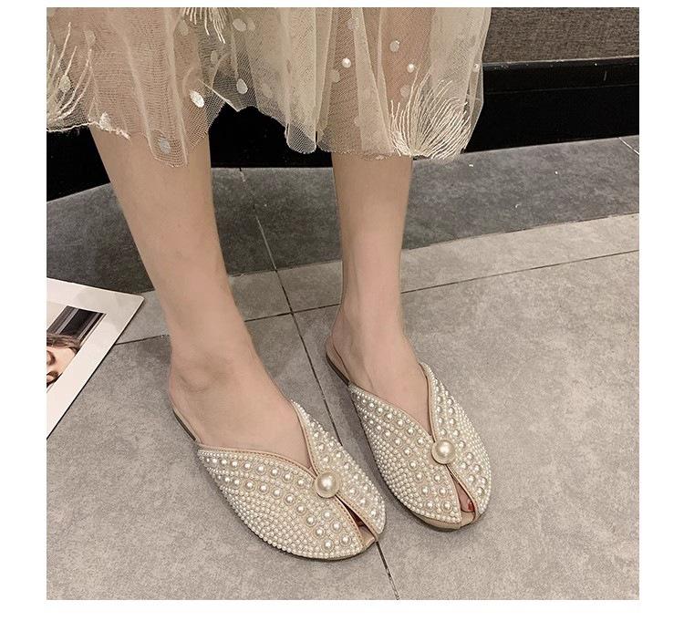 Lazy fish mouth sandals and half slippers