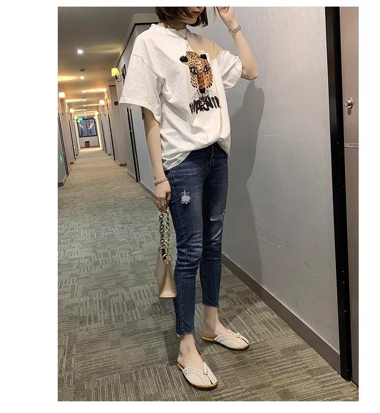 Lazy fish mouth sandals and half slippers