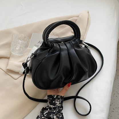 Retro cloud pleated women's bag
