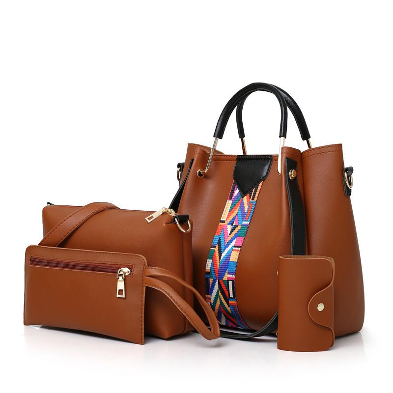 Women's bag 2024 new fashion four-piece set hand-held shoulder crossbody bag