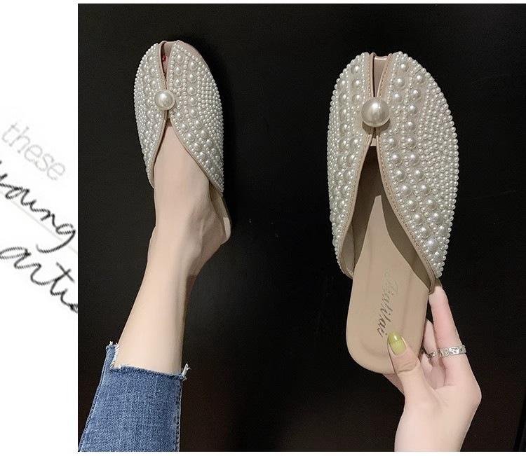 Lazy fish mouth sandals and half slippers