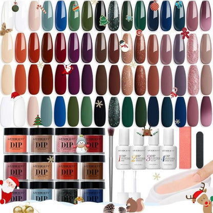 Nail Art Powder Starter Kit，DIY Manicure at Home