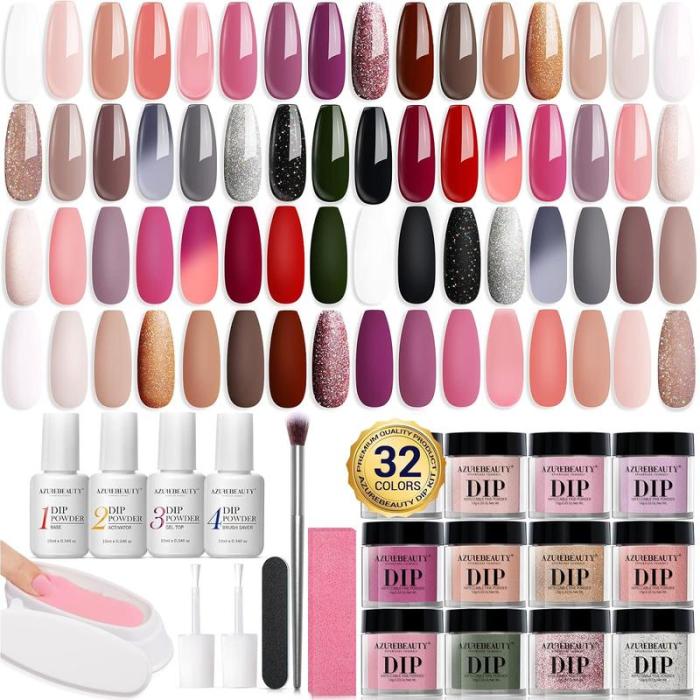 Nail Art Powder Starter Kit，DIY Manicure at Home