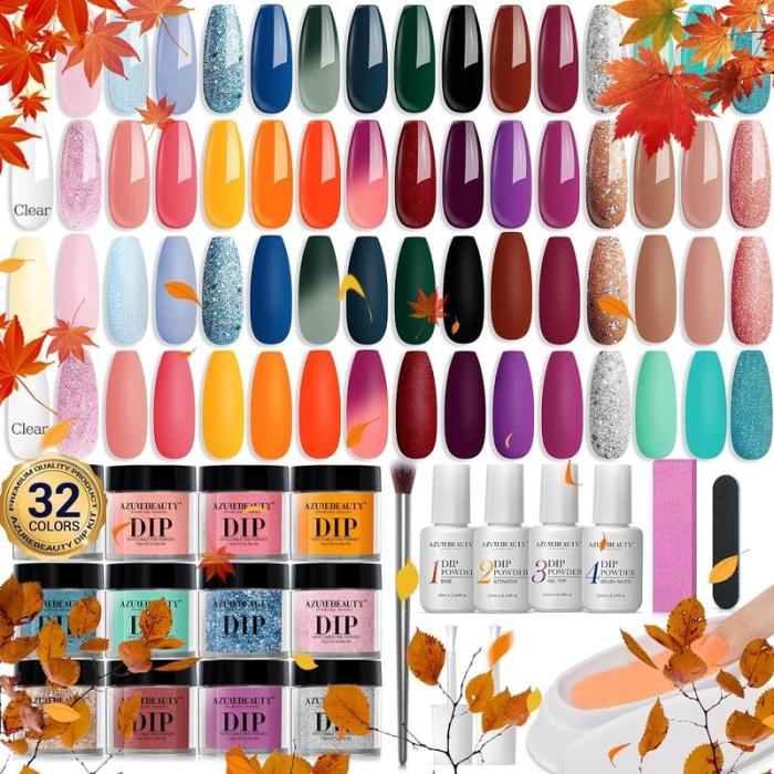 Nail Art Powder Starter Kit，DIY Manicure at Home