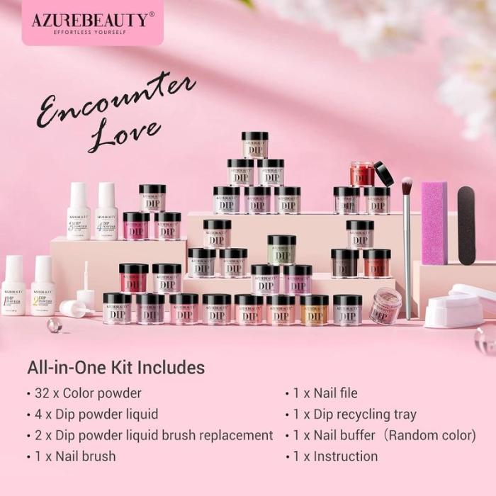 Nail Art Powder Starter Kit，DIY Manicure at Home