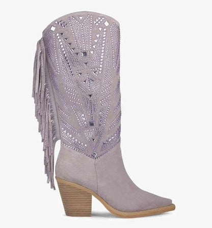 Women's Sparkle Tassel Cowboy Boots