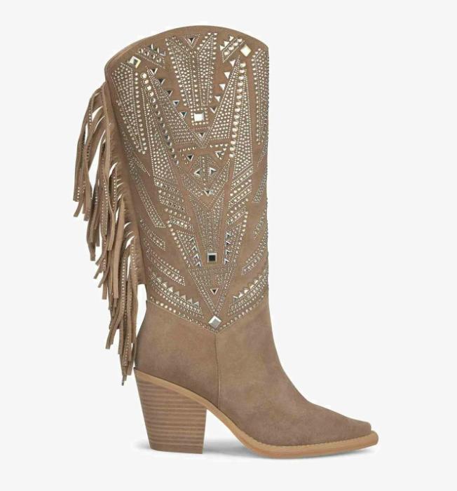 Women's Sparkle Tassel Cowboy Boots