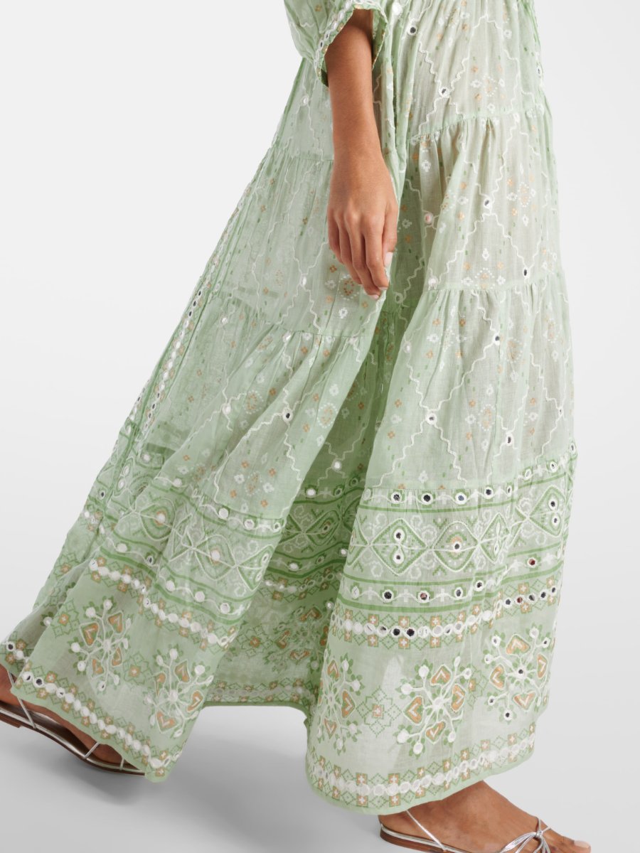 Bohemian Embroidery Beach Holiday Elegant Dress