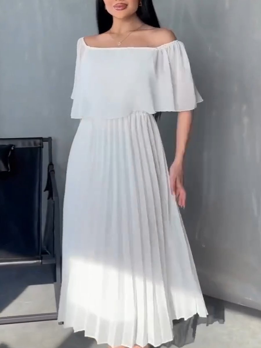 2024 latest model?Women's off-shoulder spun skirt